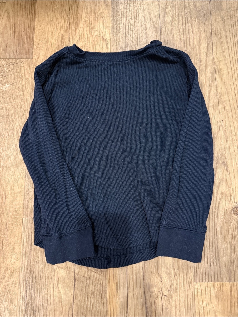 GAP Men's Navy Waffle Crewneck Sweater